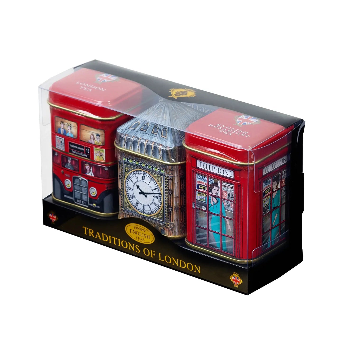 Best Of British Icons 3-Piece Tea Tin Mini Gift Set Gift Packs New English Teas 