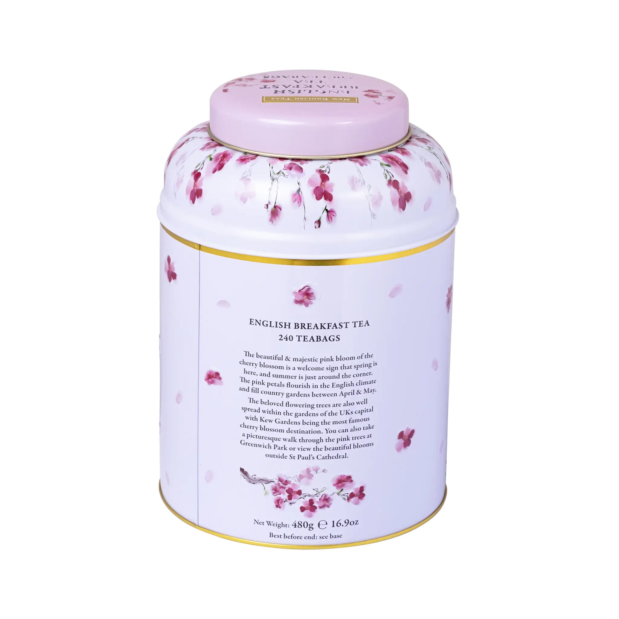 Cherry Blossoms Deluxe Tea Caddy Tea Tins New English Teas 