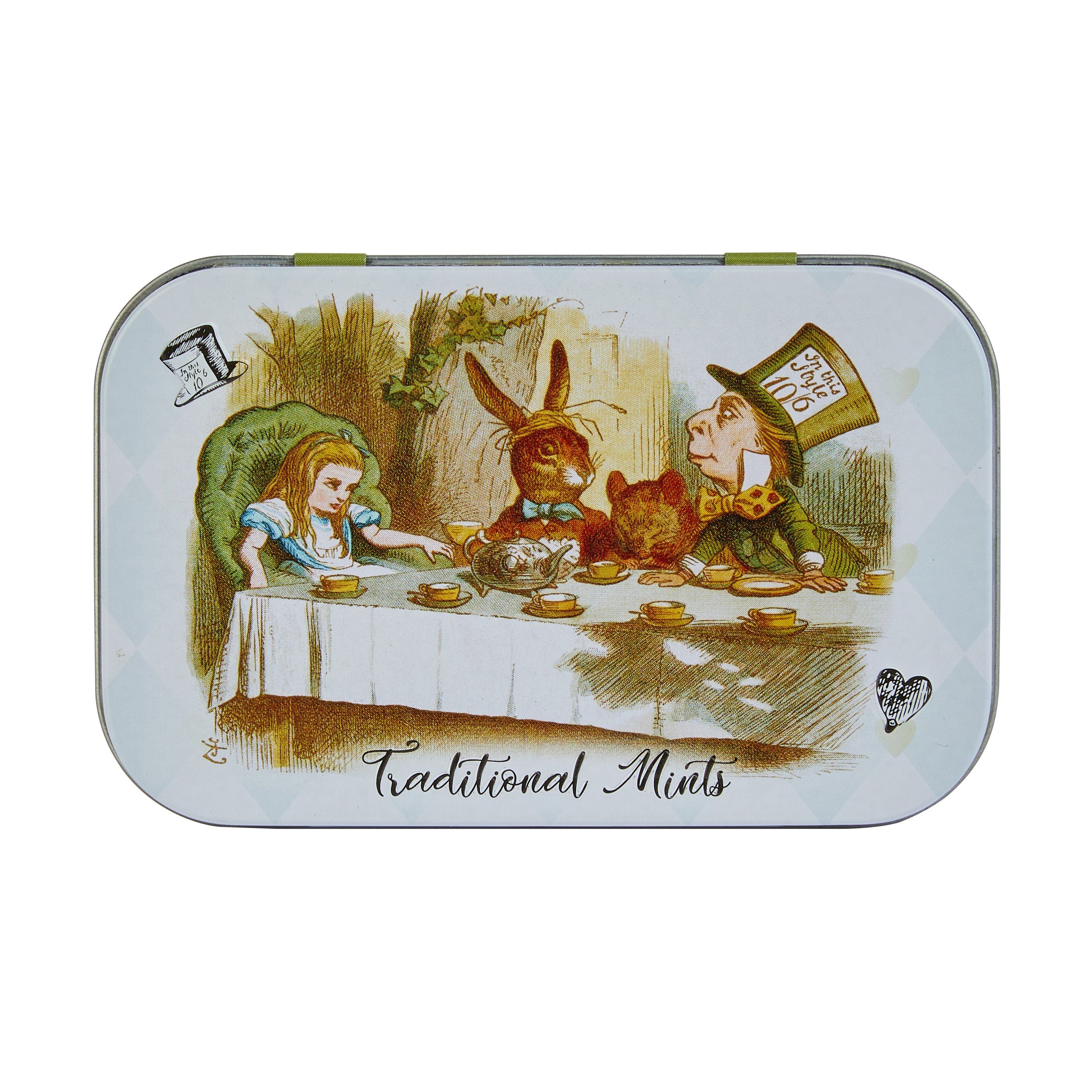 Alice in Wonderland Pocket Mints Tin - Travel Gifts - New English Teas