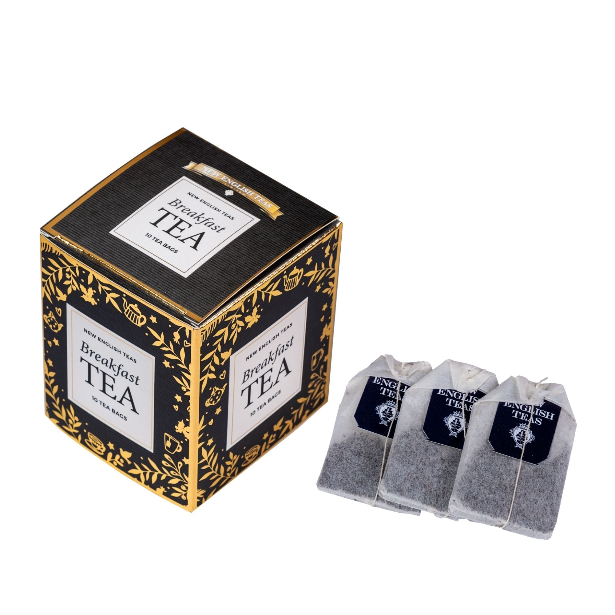 English Breakfast teabag gift box, 10 English Breakfast teabags Black Tea New English Teas 