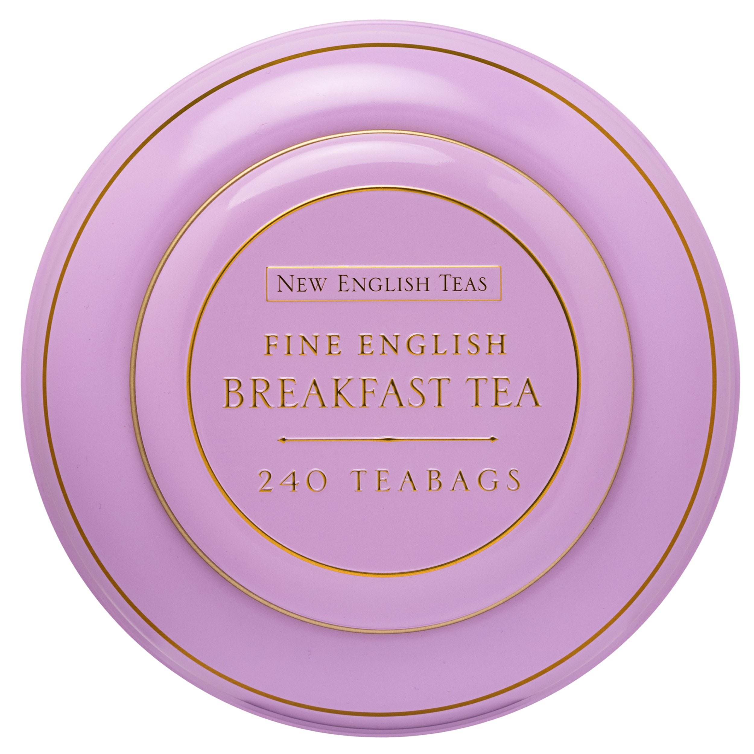 Pink Song Thrush & Berries Tea Caddy With 240 English Breakfast Teabags Tea Tins New English Teas 