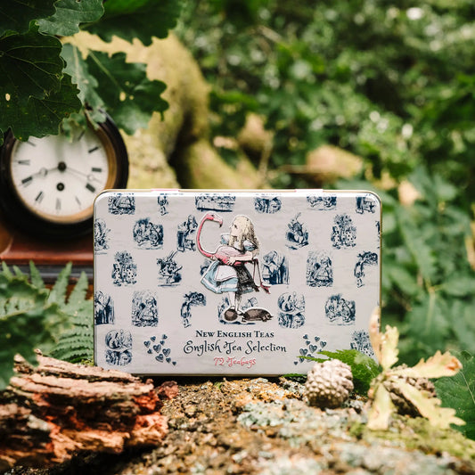 Vintage Alice in Wonderland Selection Tin Tea Gift Tea Tins New English Teas 