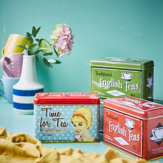 Vintage Tea Tin Gift Bundle #1 Gift Sets New English Teas 