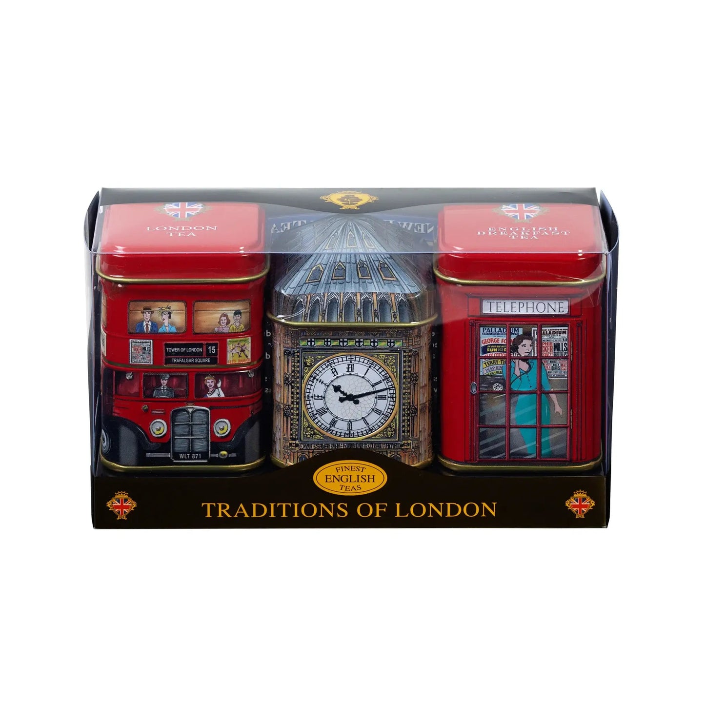 Best Of British Icons 3-Piece Tea Tin Mini Gift Set Gift Packs New English Teas 