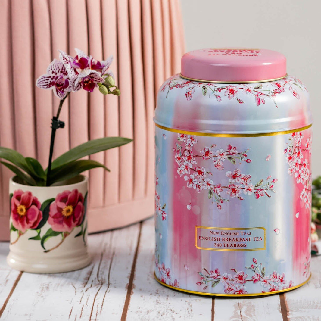 Script Tea Caddy Tea, Gifts & Pretty Tins - New English Teas