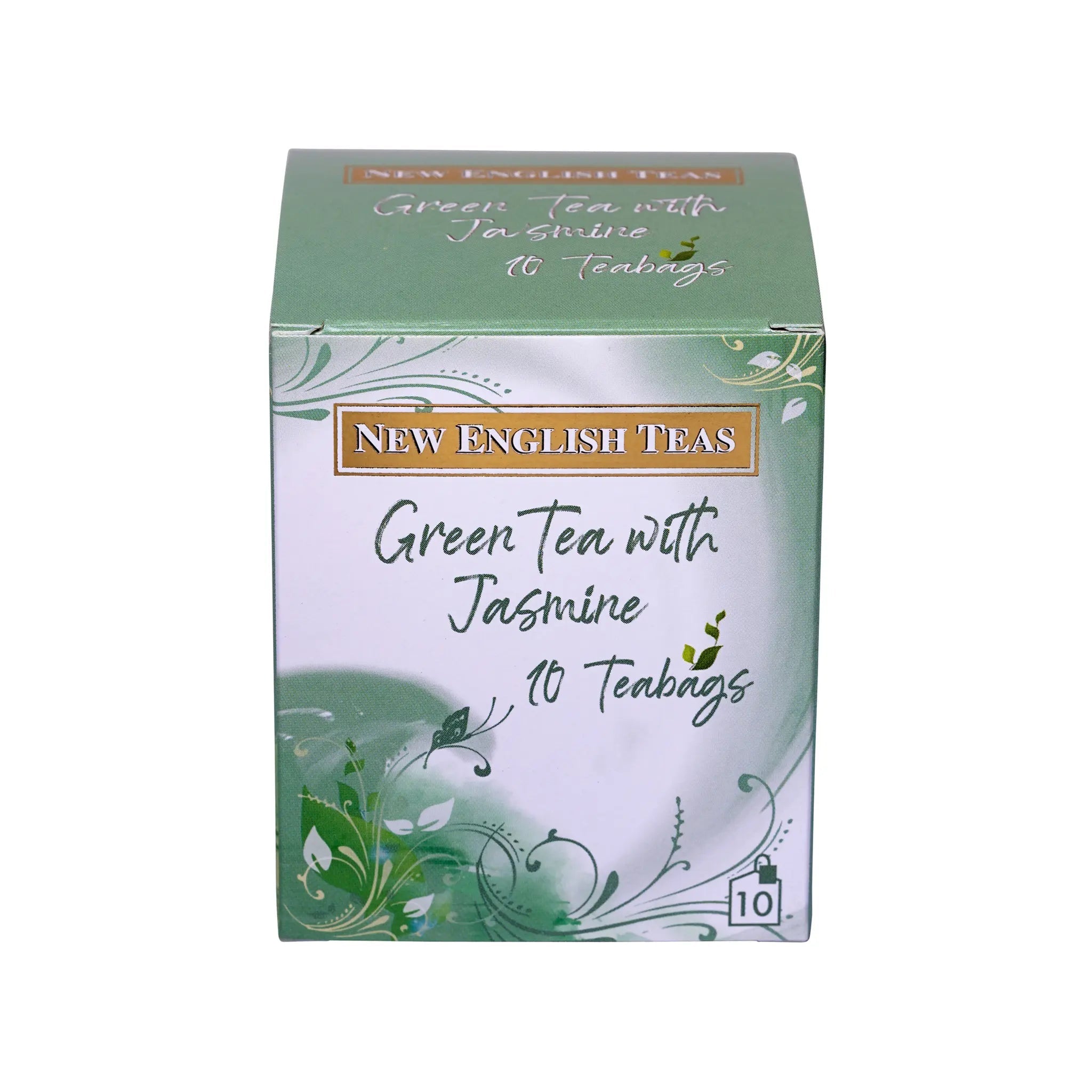 Green Tea With Jasmine 10 Individually Wrapped Teabags Tea Boxes New English Teas 