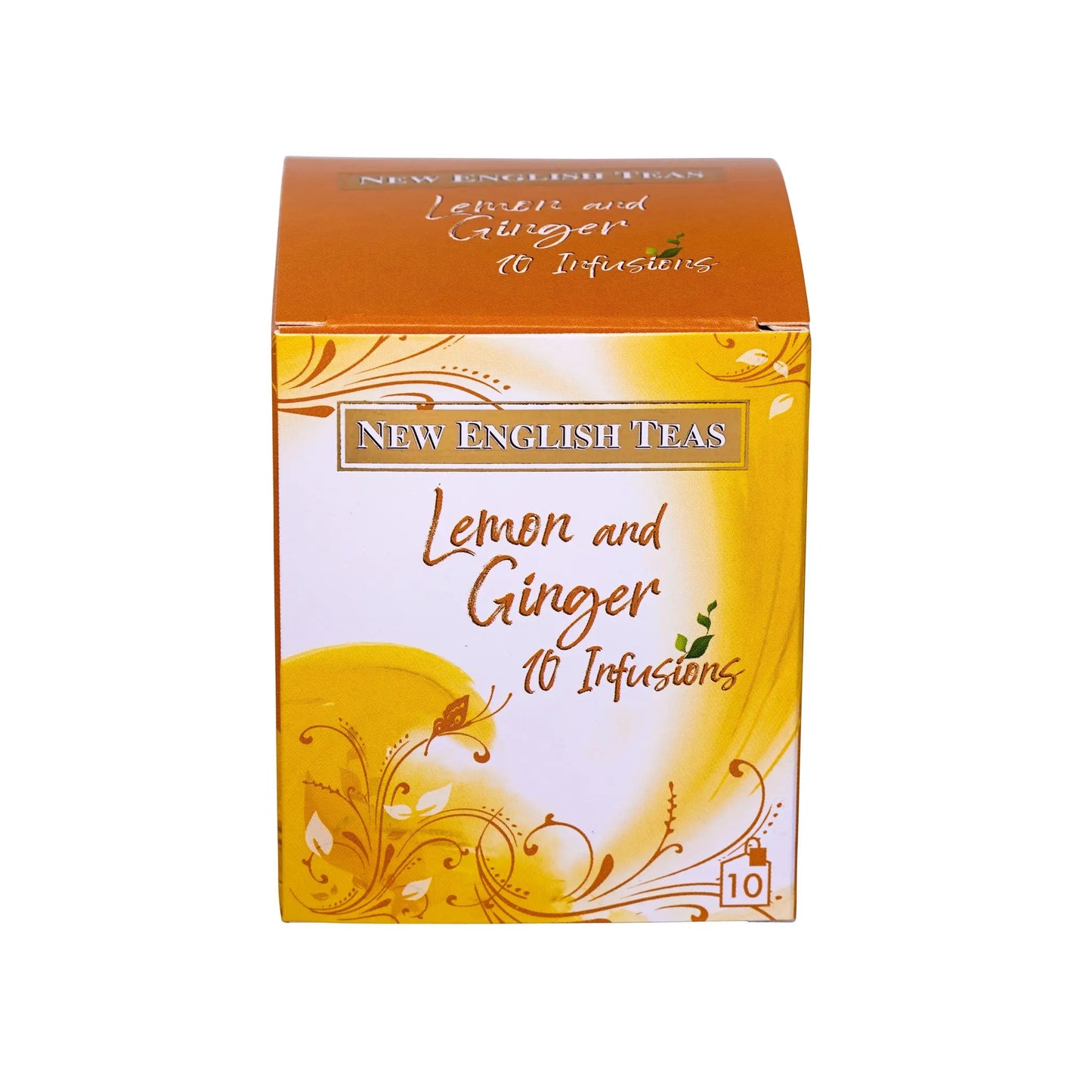 Lemon and Ginger Tea 10 Individually Wrapped Teabags Tea Boxes New English Teas 