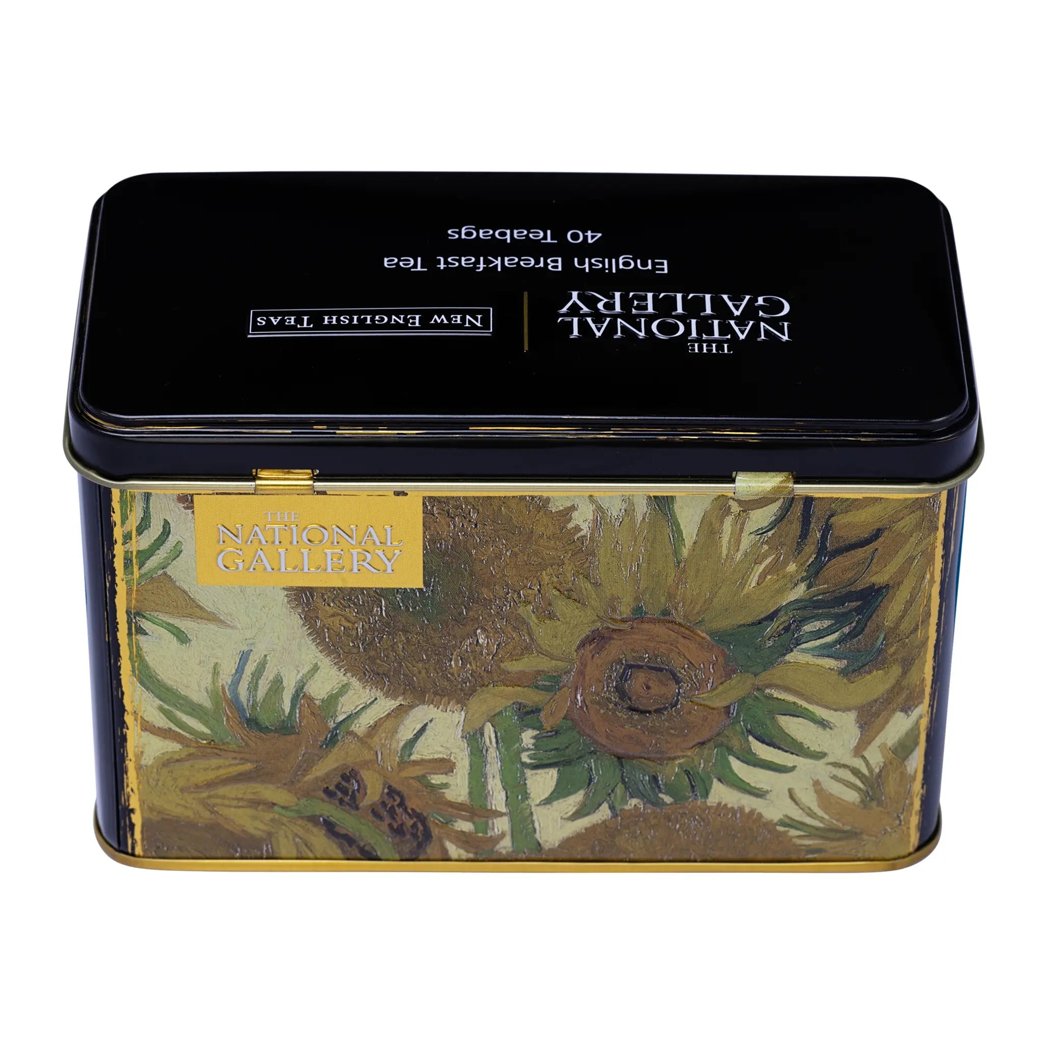 Sunflowers by Vincent Van Gogh - Classic Tea Tin - 40 English Breakfast Teabags Tea Tins New English Teas 