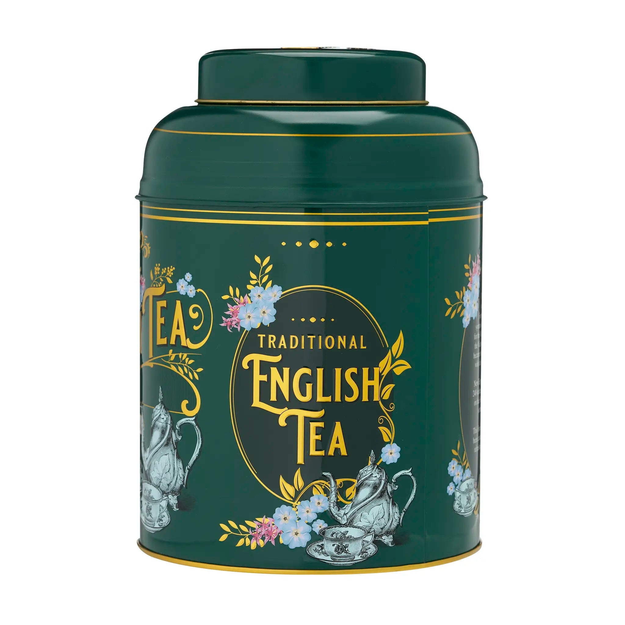 Vintage Victorian Deluxe Tea Caddy - Bottle Green Tea Tins New English Teas 