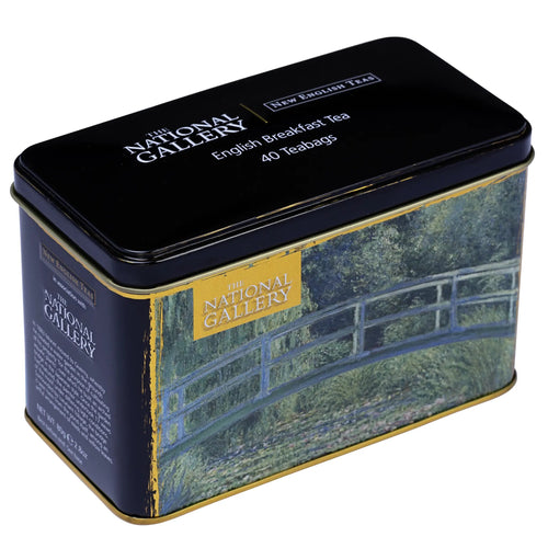 Water Lilies By Monet - Classic Tea Tin - 40 English Breakfast Teabags Tea Tins New English Teas 