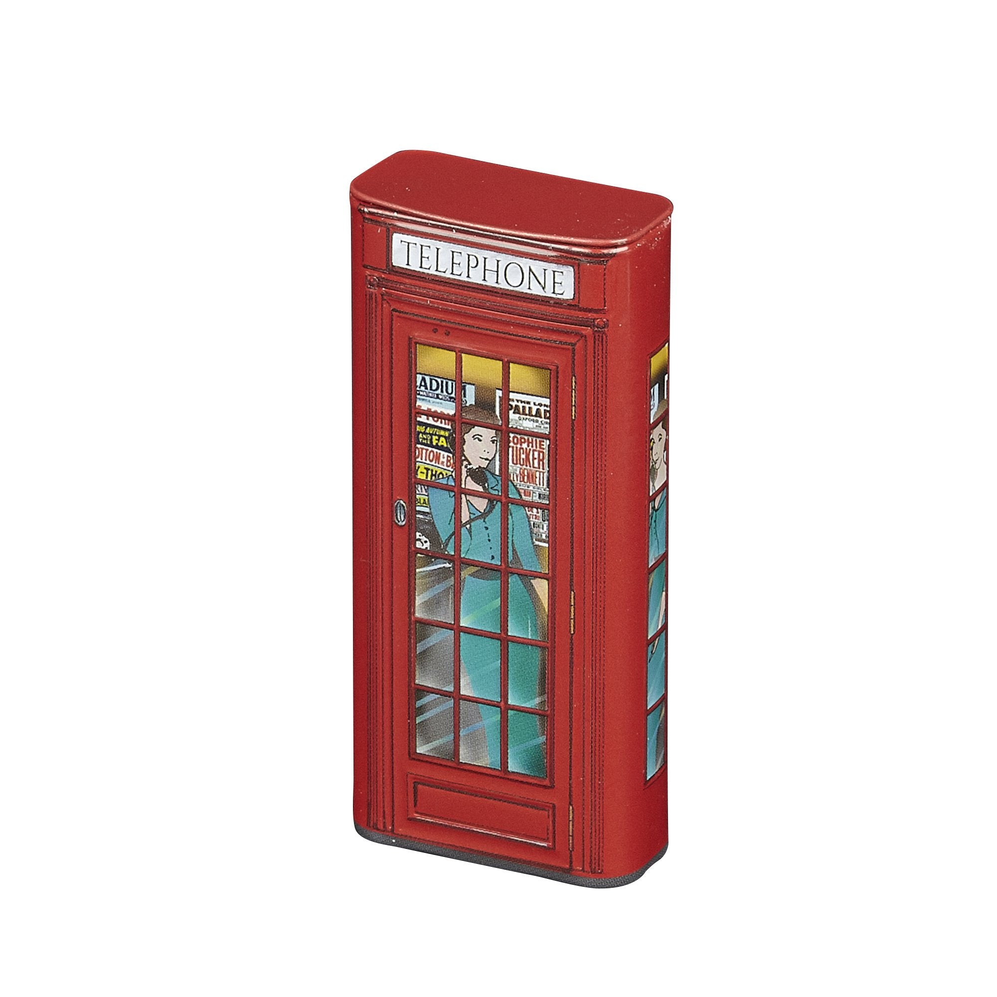 Red Telephone Box Sugar Free Mints With Flip Lid 25g