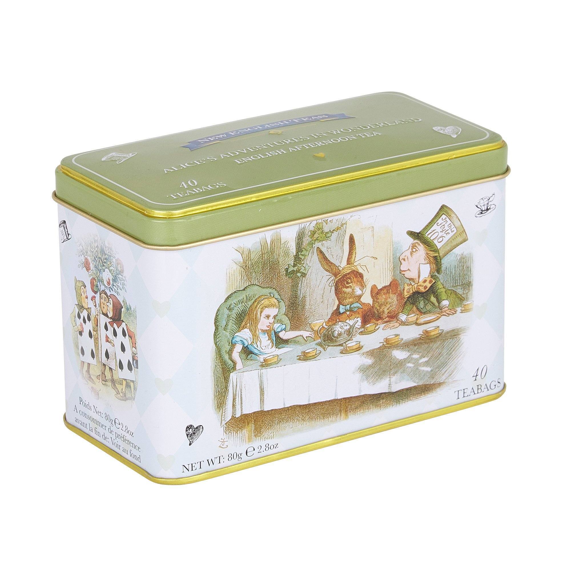 Alice in Wonderland English Tea Tin Collectors Gift Black Tea New English Teas 