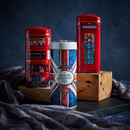 Best of British Tall Tea Tin Collection Gift Pack Gift Packs New English Teas 