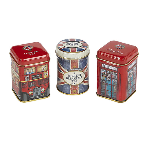 Best of British Triple Mini Tin Tea Selection Gift Pack Gift Packs New English Teas 