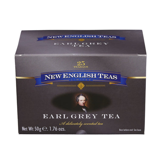 Classic Earl Grey Tea 25 Individually Wrapped Teabags Black Tea New English Teas 