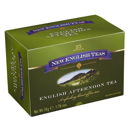 Classic English Afternoon Tea 25 Individually Wrapped Teabags Black Tea New English Teas 