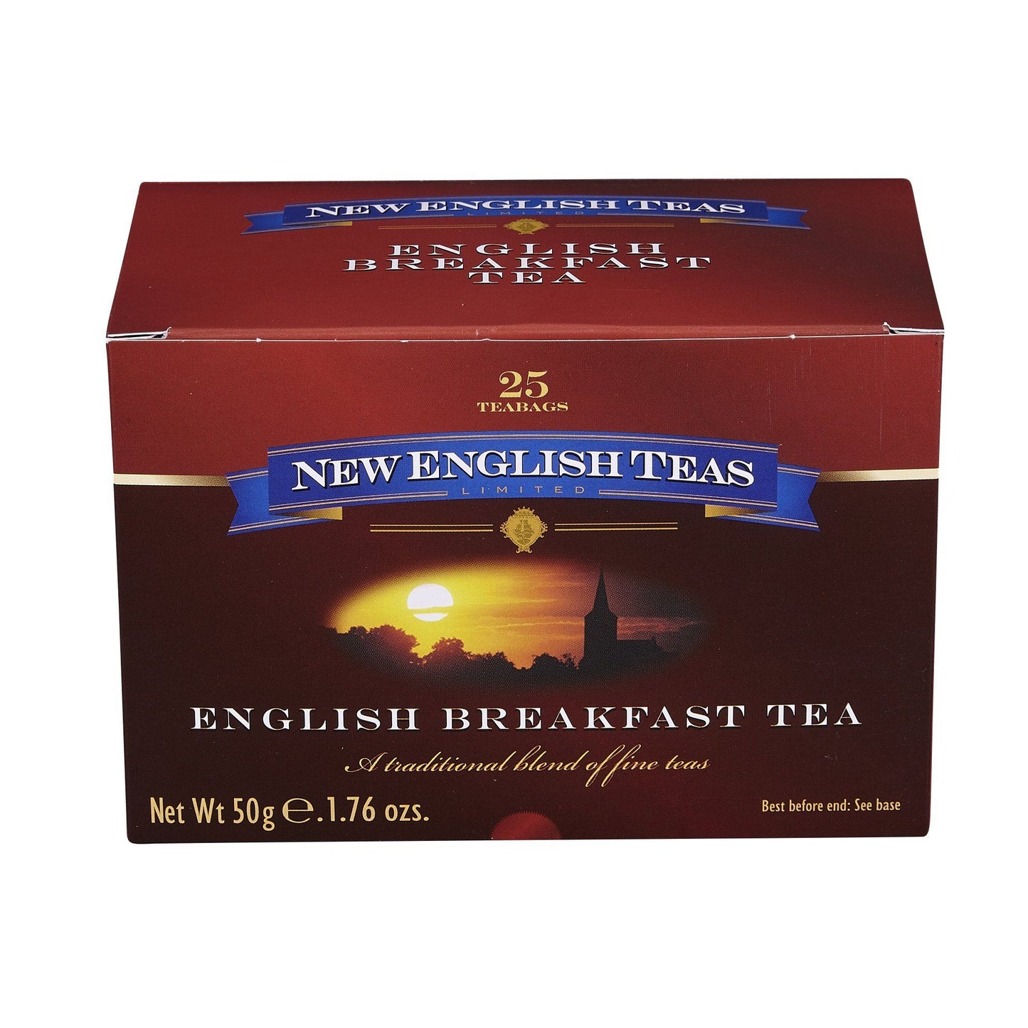 Classic English Breakfast Tea 25 Individually Wrapped Teabags Black Tea New English Teas 