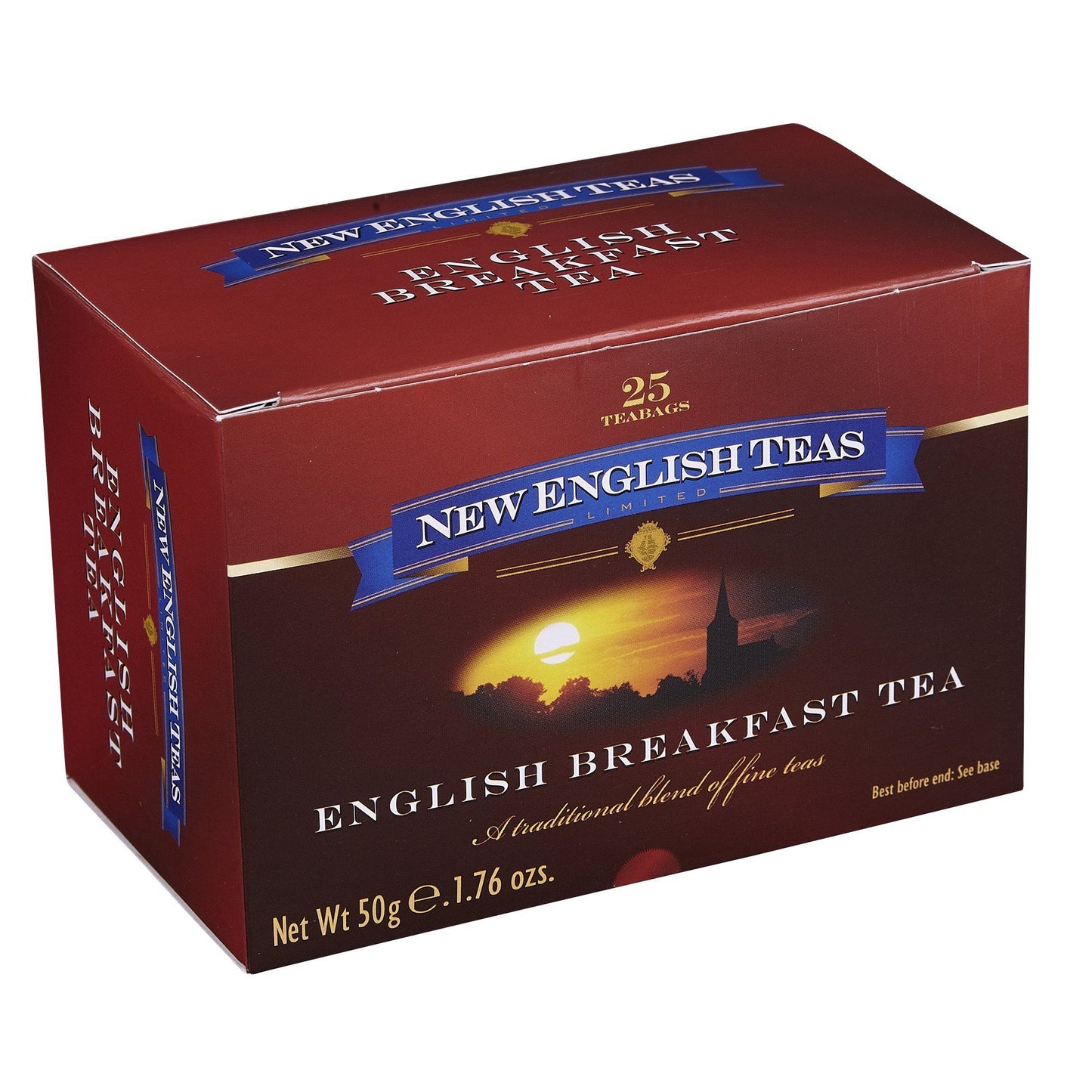 Classic English Breakfast Tea 25 Individually Wrapped Teabags Black Tea New English Teas 