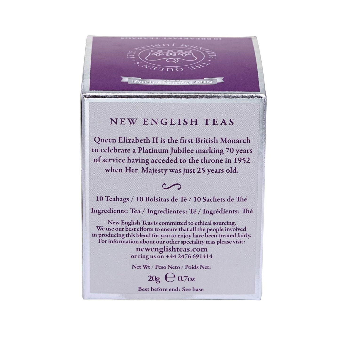 Copy of Have You Had Tea With The Queen 10 Teabag Carton Black Tea New English Teas 