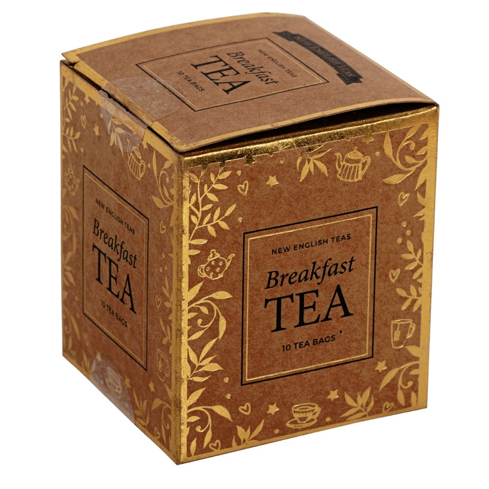 Craft Christmas Teabag Box with 10 English Breakfast Teabags Black Tea New English Teas 
