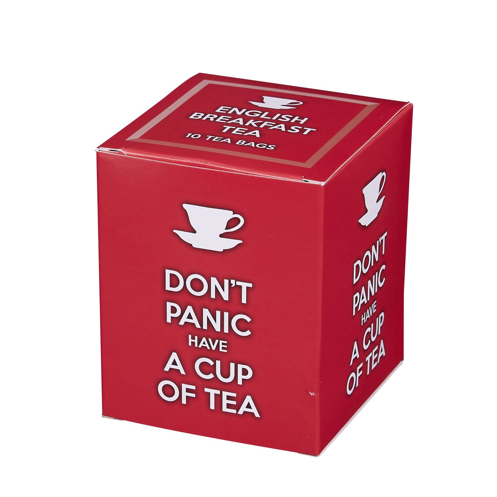 Don't Panic Have A Cup Of Tea 10 Teabag Carton Black Tea New English Teas 