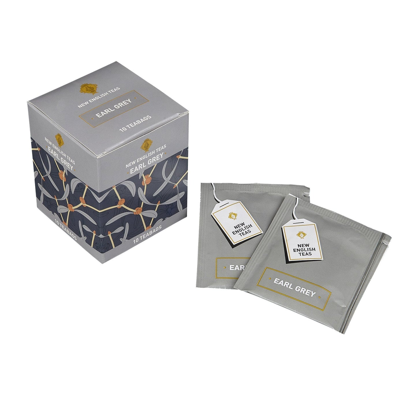 Earl Grey Tea 10 Individually Wrapped Teabags Black Tea New English Teas 