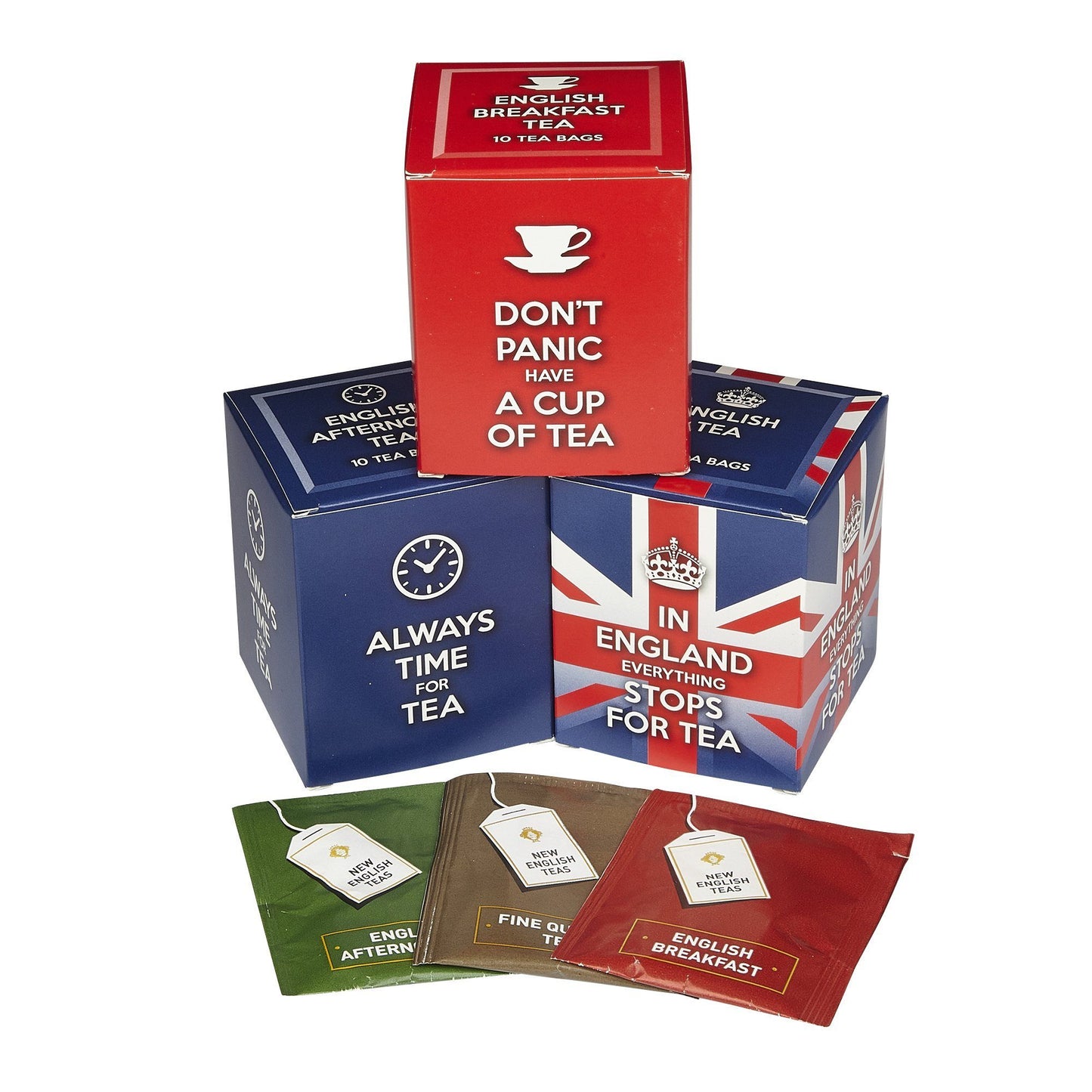 English Tea Slogans Triple Tea Carton Gift Pack Black Tea New English Teas 