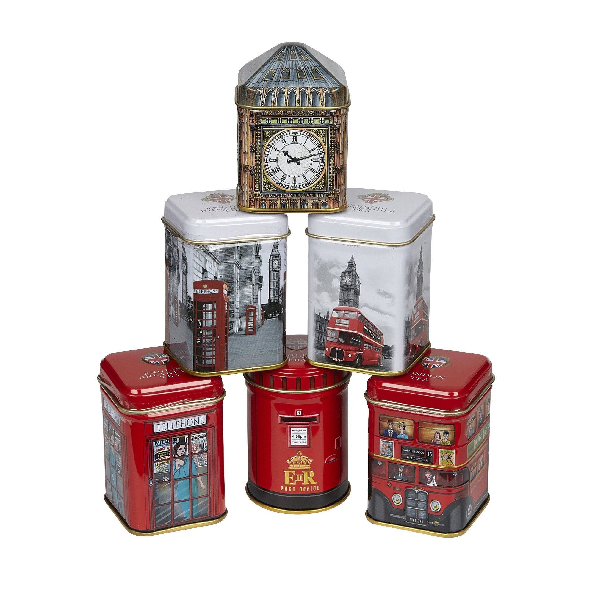 London Sights Mini Tea Tin Gift Set with loose-leaf tea Black Tea New English Teas 