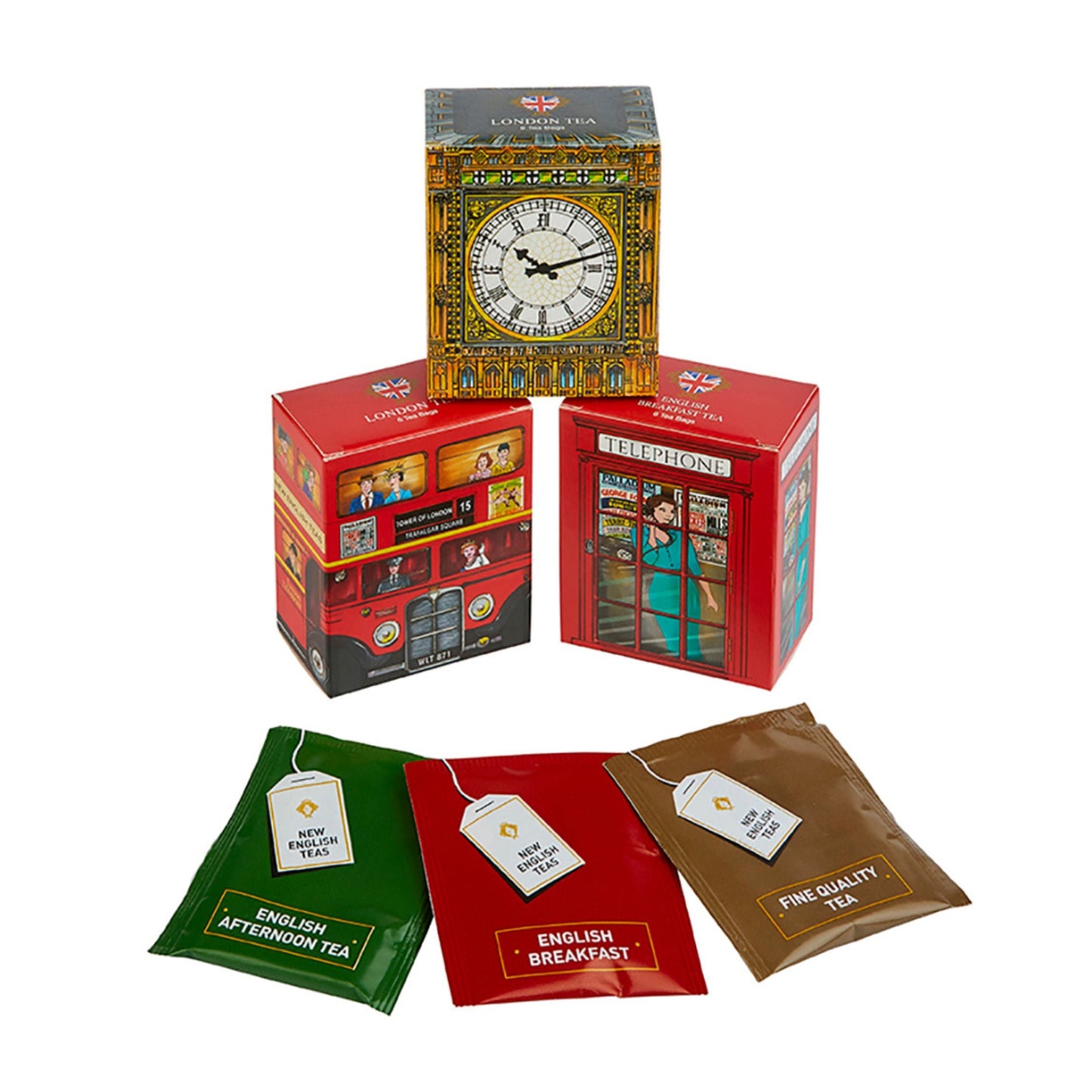London Tea Selection Triple Tea Mini Gift Pack Gift Packs New English Teas 