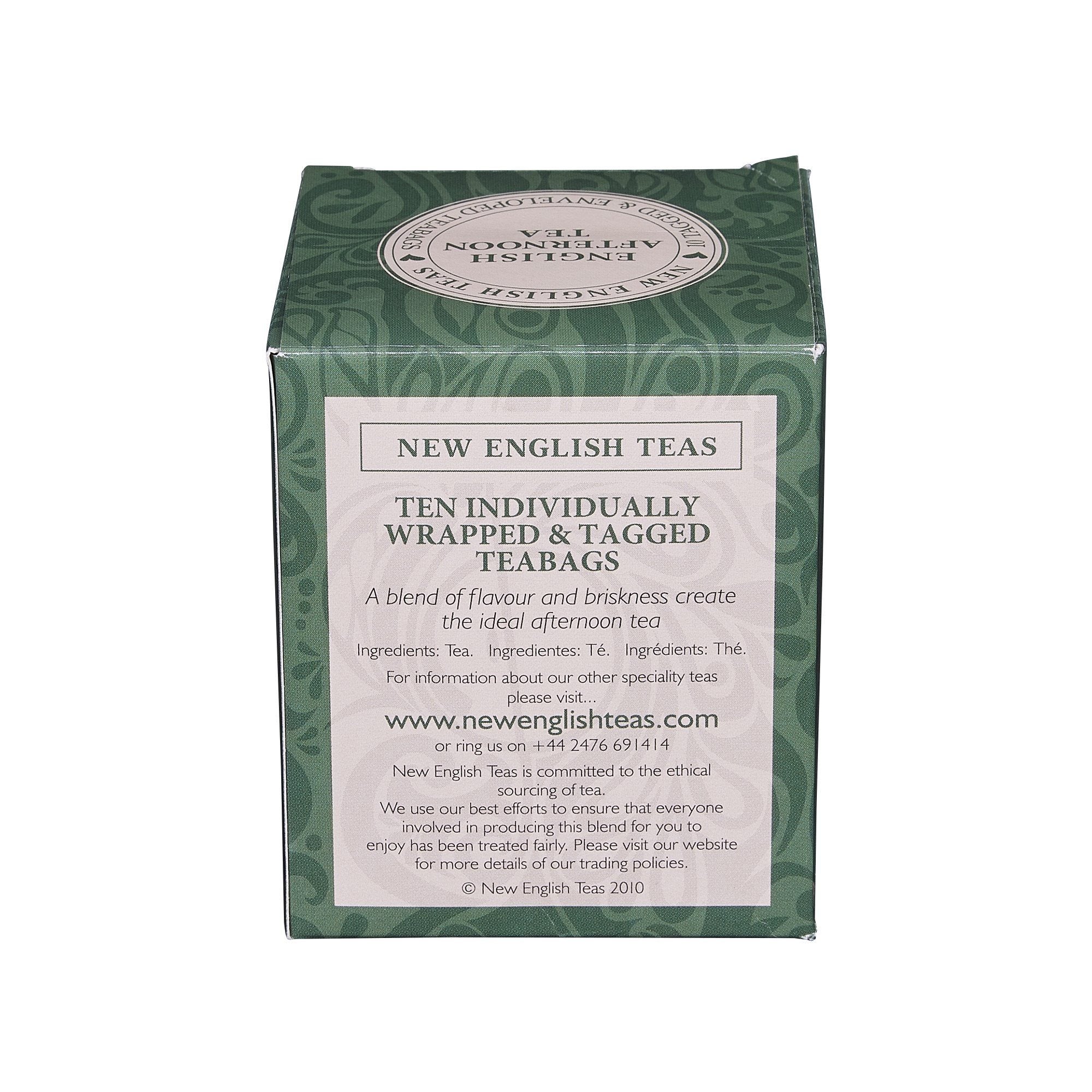 Original English Afternoon Tea 10 Individually Wrapped Teabags Black Tea New English Teas 