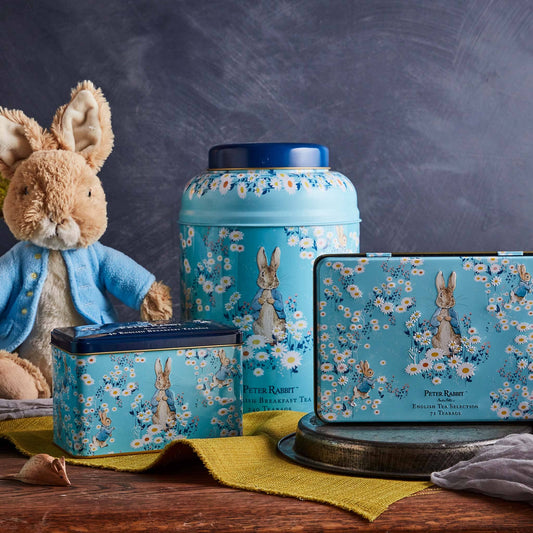 Peter Rabbit Daisies Collector's Gift Set Tea Tins New English Teas 
