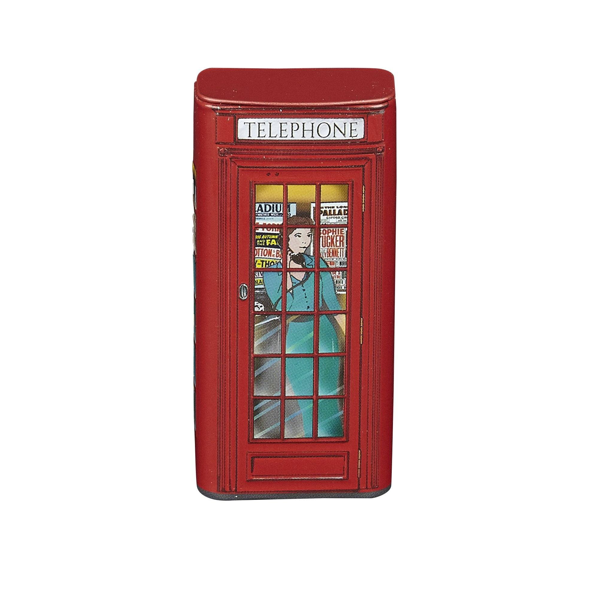 Red Telephone Box Sugar Free Mints With Flip Lid 25g Mints New English Teas 