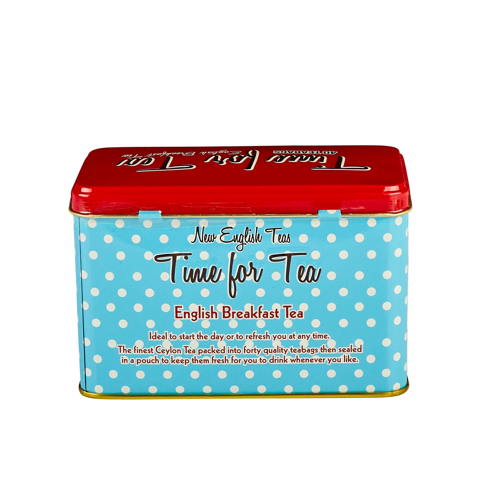 Time For Tea English Breakfast Tea Tin 40 Teabags Tea Tins New English Teas 