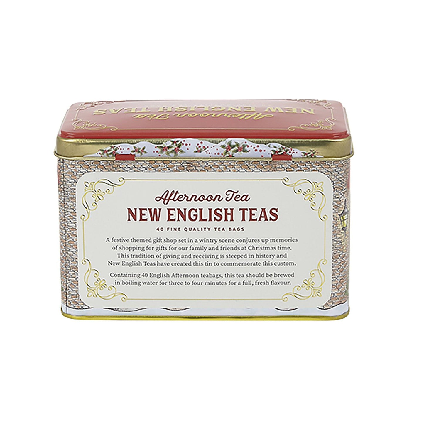 Season's Greetings Christmas Tea Tin - Tea Gifts - New English Teas