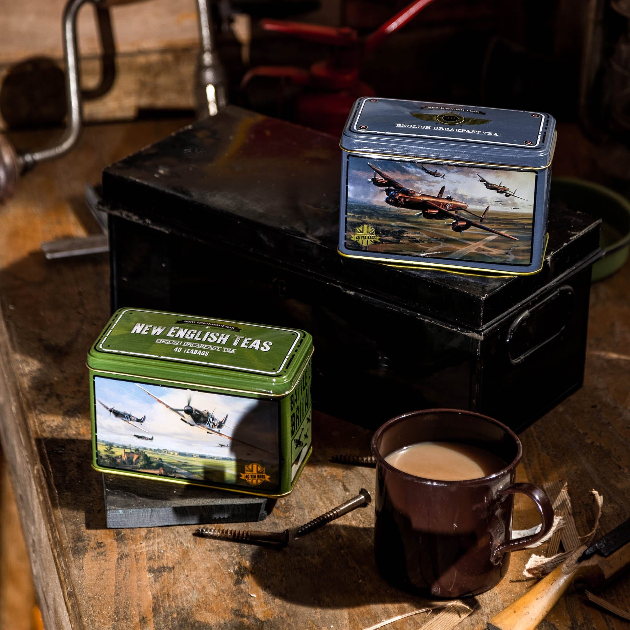 British Aviation History Tea Tin Collectors Gift Gift Sets New English Teas 