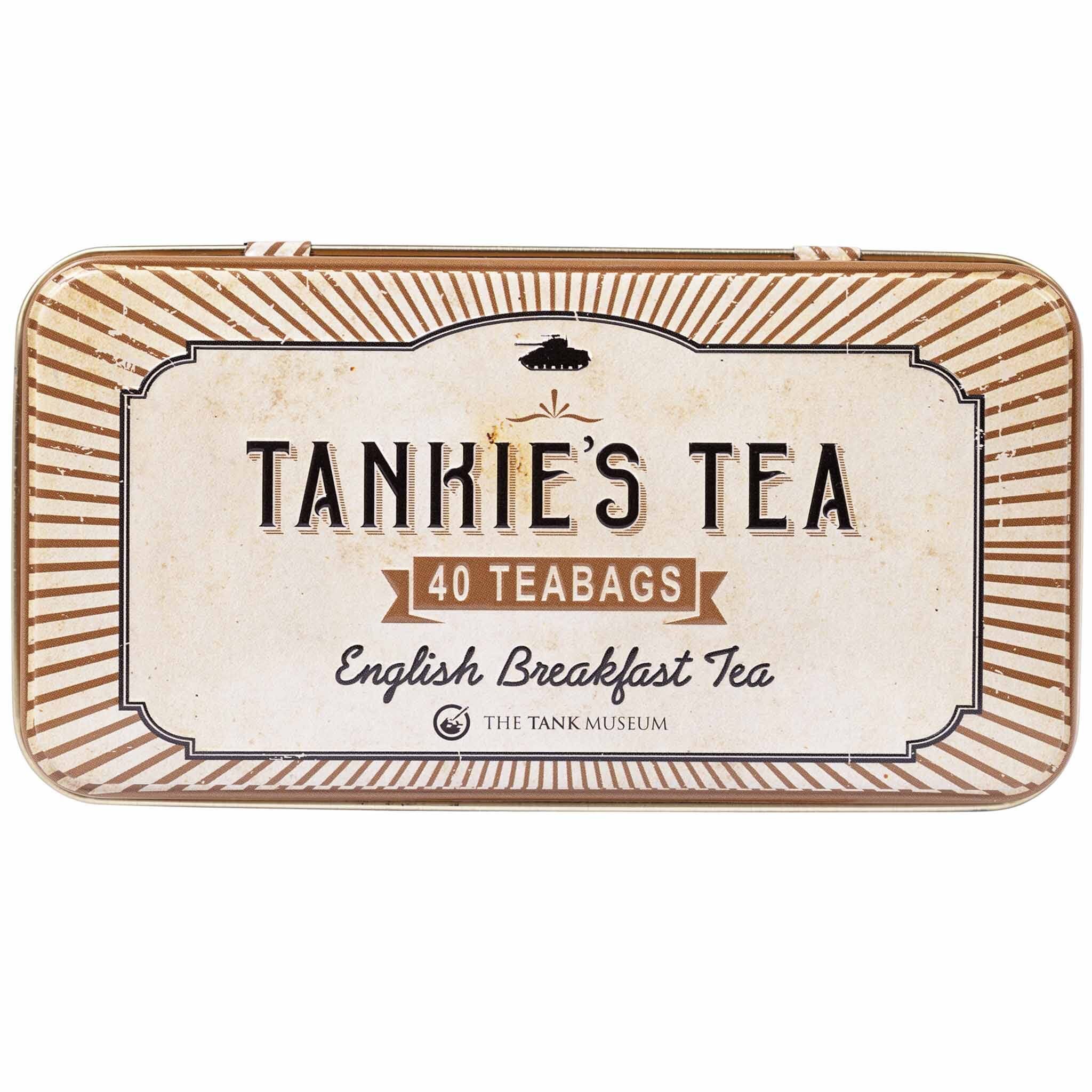 Tankies Tea Tank Museum Classic Tea Tin with 40 English Breakfast Teabags Tea Tins New English Teas 