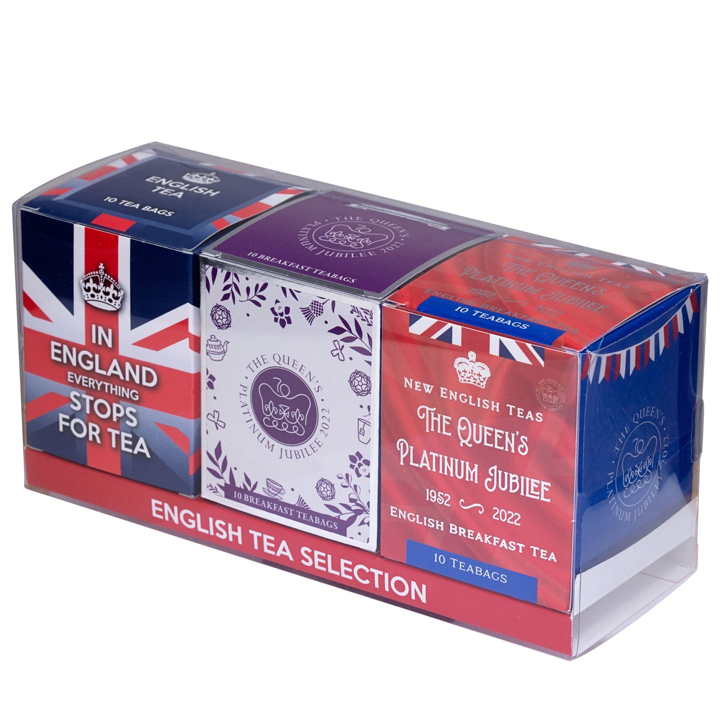 The Queen's Platinum Jubilee Celebration Triple Tea Gift Set Black Tea New English Teas 