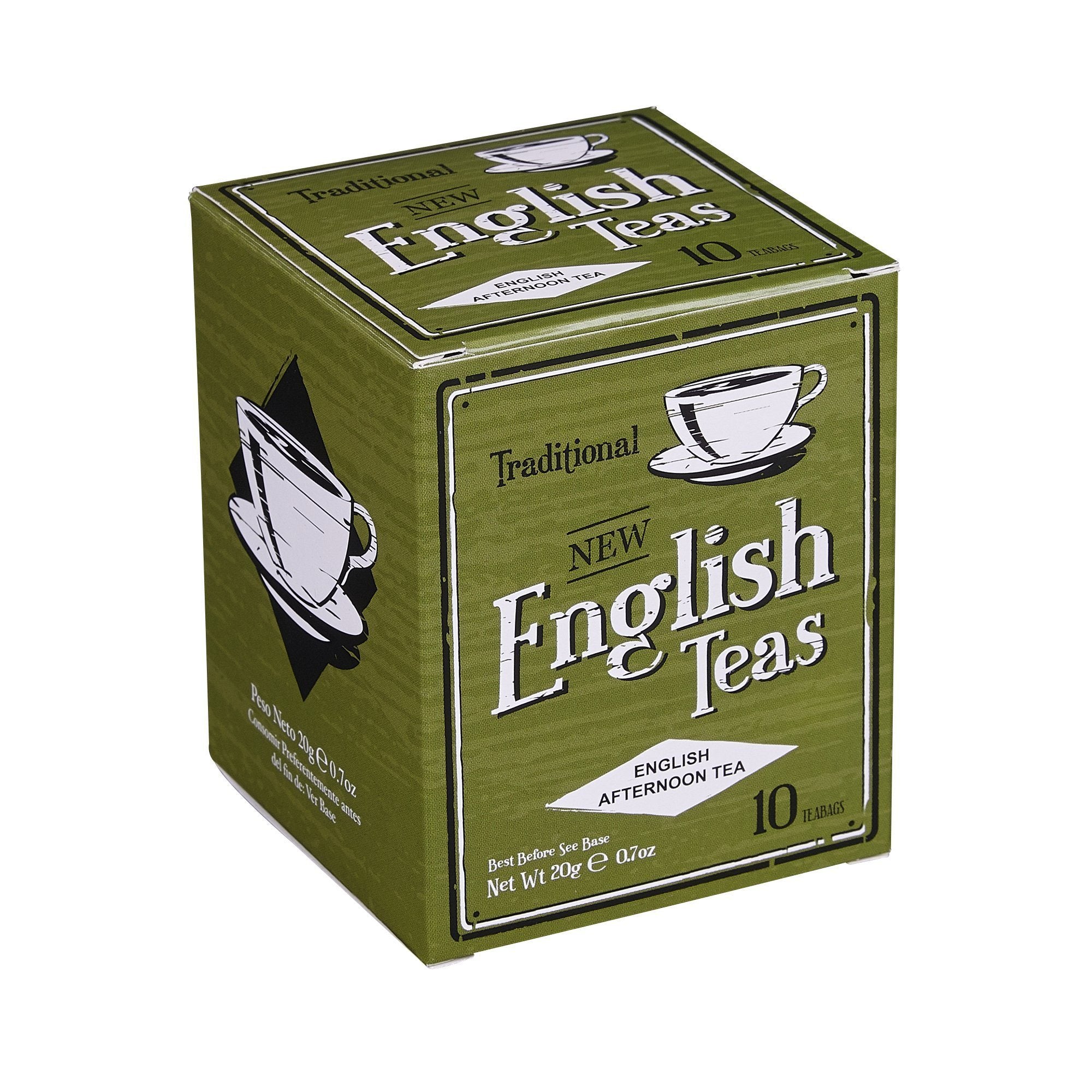Vintage English Afternoon Tea 10 Teabag Carton Black Tea New English Teas 