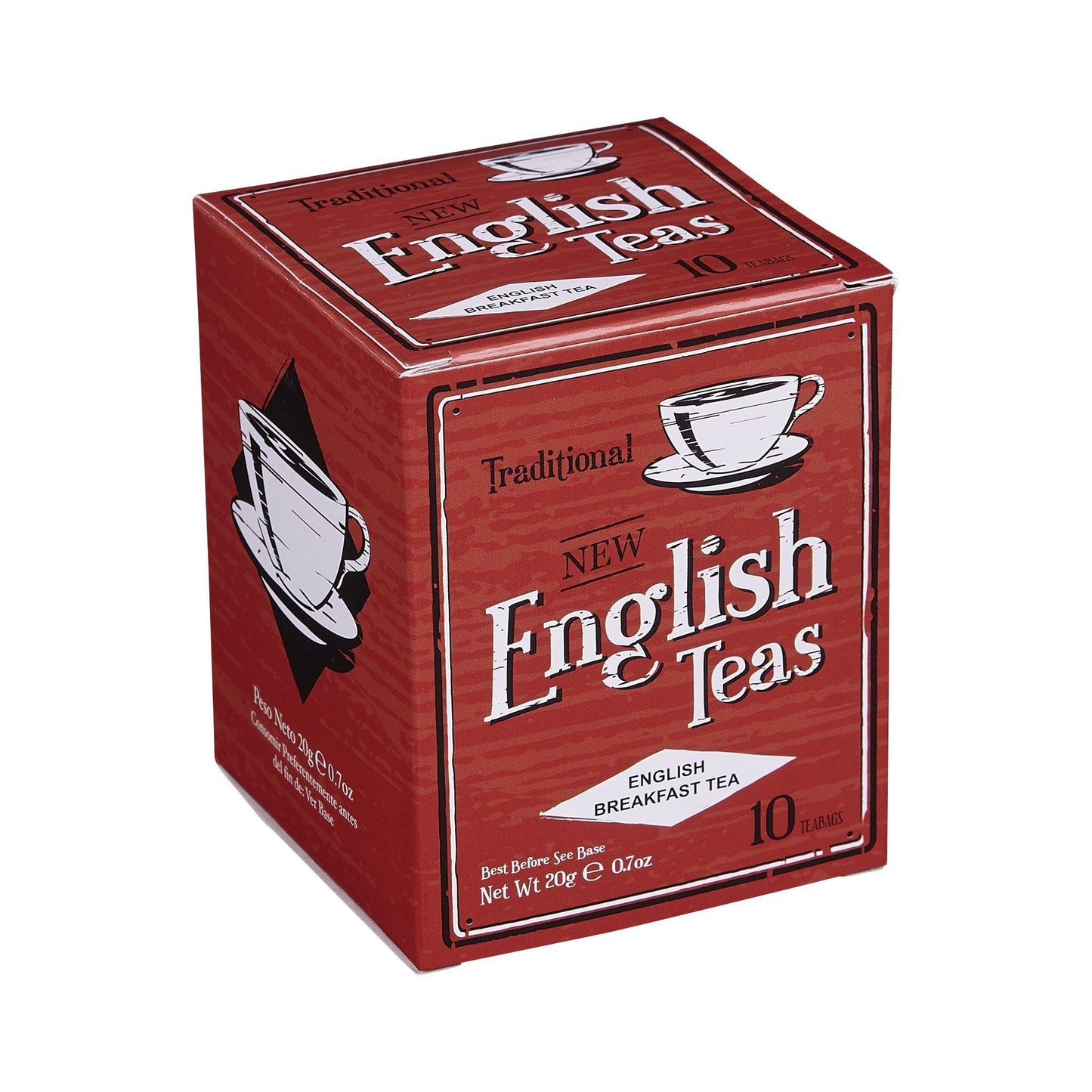 Vintage English Breakfast Tea 10 Teabag Carton Black Tea New English Teas 
