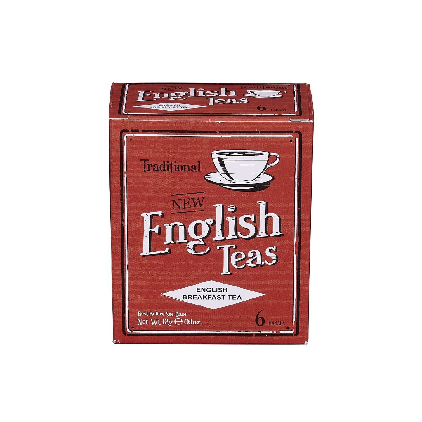 Vintage English Breakfast Tea 6 Teabag Carton Black Tea New English Teas 
