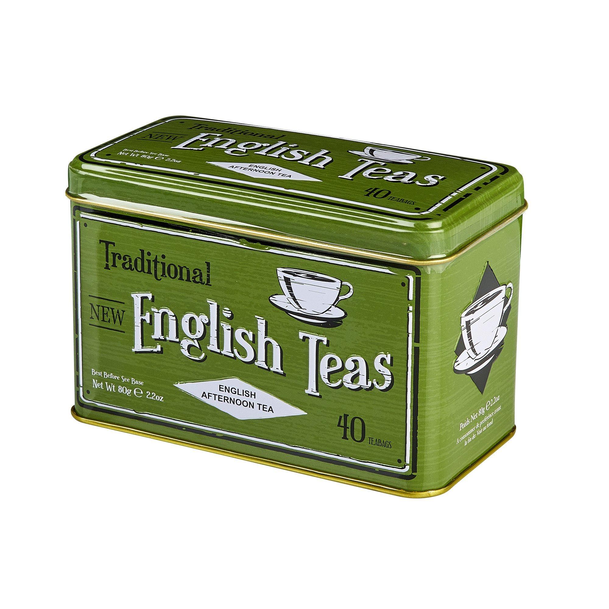 Vintage Selection English Afternoon Tea Tin 40 Teabags Black Tea New English Teas 