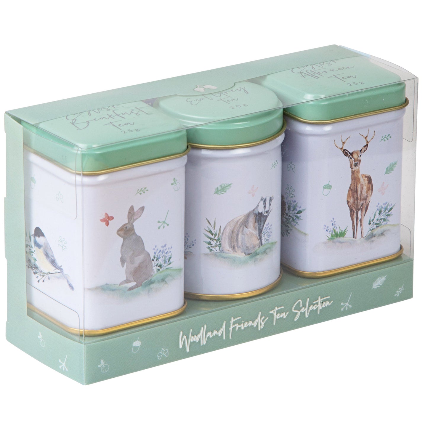 Woodland Friends Mini Tea Tin Gift Pack Black Tea New English Teas 
